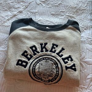 Vintage Berkeley Crewneck Sweatshirt in Cream and Black